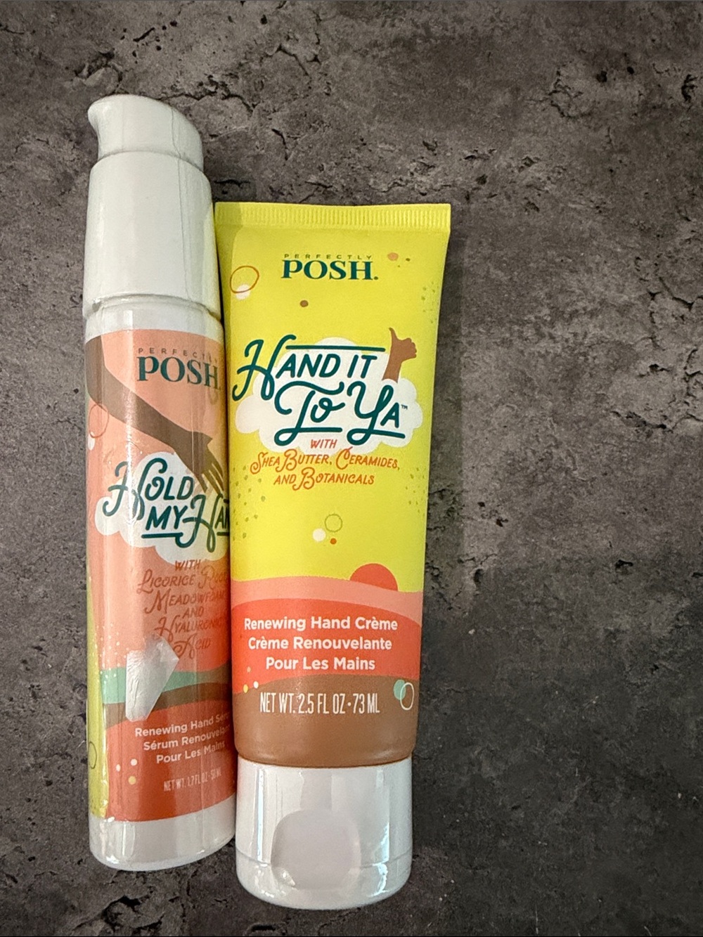 Perfectly Posh Hand It To Ya Renewing Hand Crème - Yellow & Coral